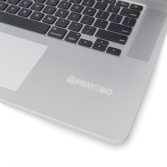 Pray As You Go Stickers - White