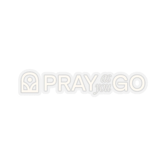 Pray As You Go Stickers - White