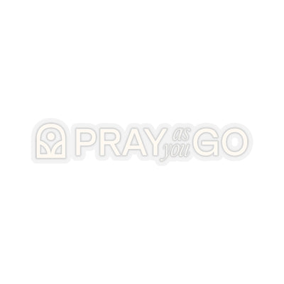 Pray As You Go Stickers - White