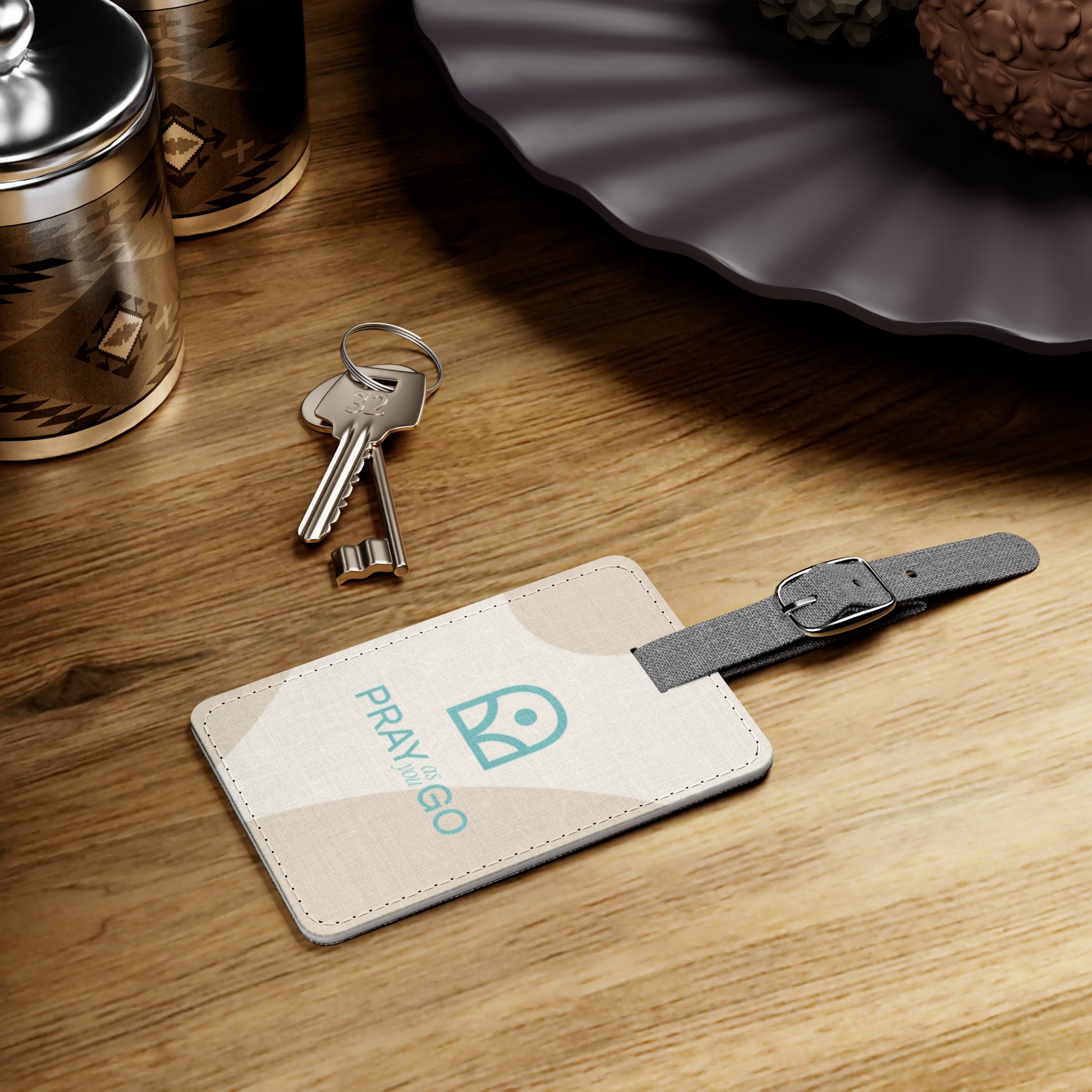 Saffiano Polyester Luggage Tag | Travel Accessory